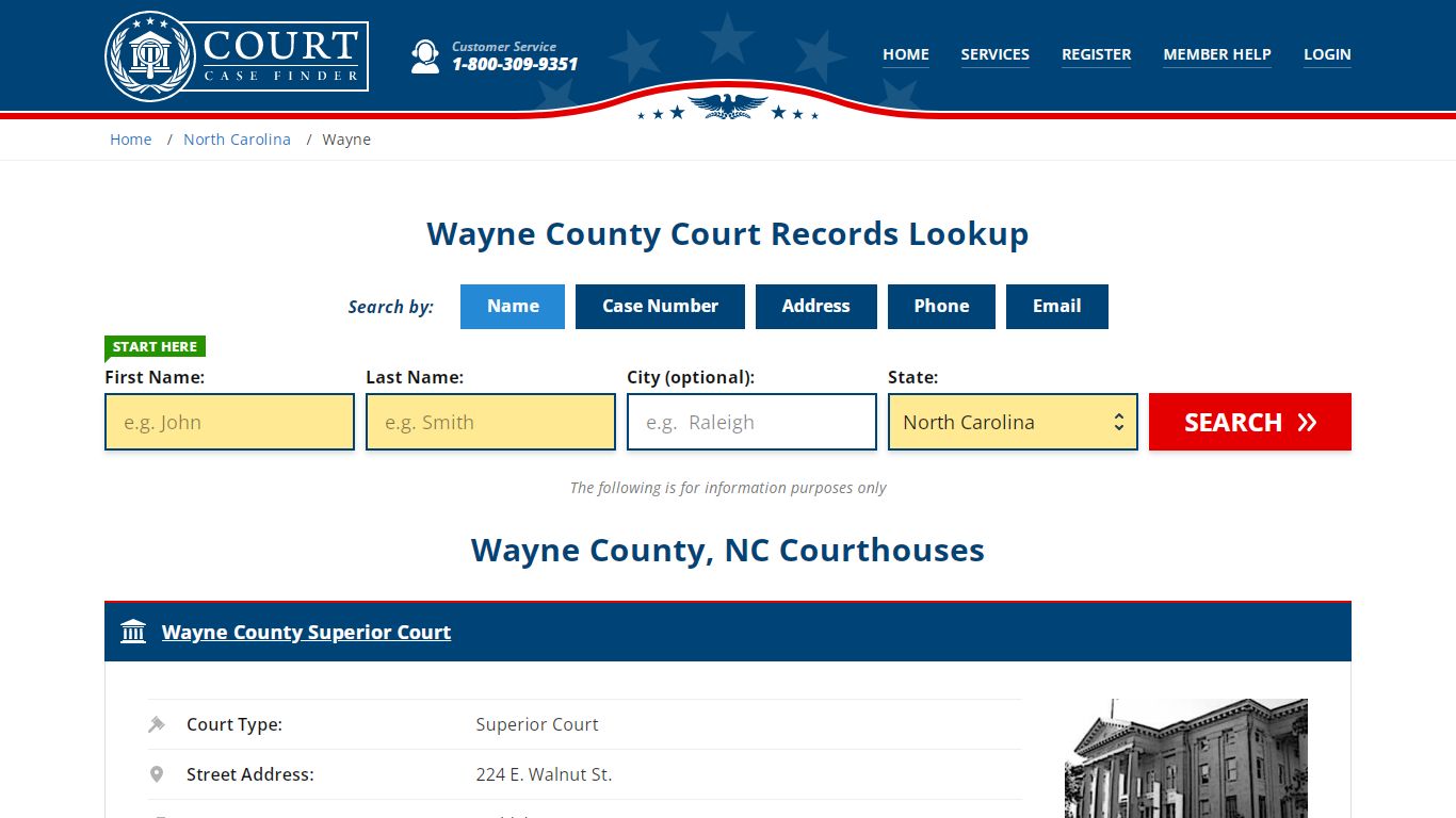 Wayne County Court Records | NC Case Lookup - CourtCaseFinder.com